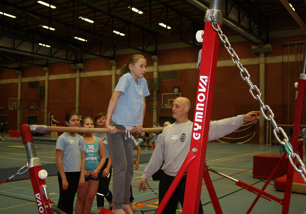 Foto artistieke gymnastiek dames